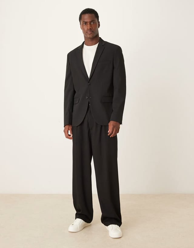 ASOS Mango Paris slim fit blazer co-ord in black - 2