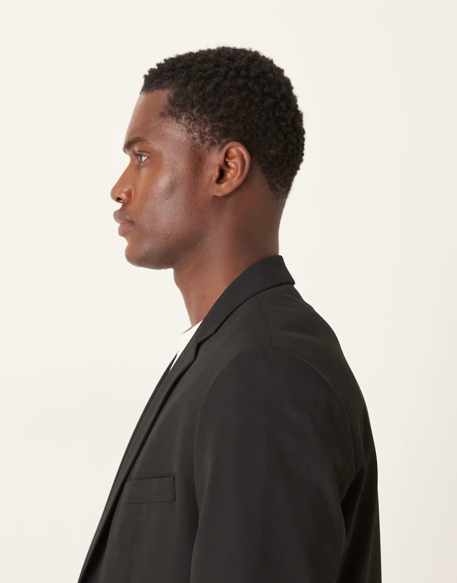 ASOS Mango Paris slim fit blazer co-ord in black - 4