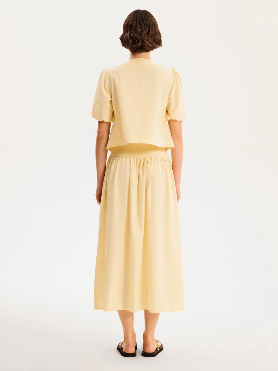OMNES Apollo Blouse in Butter Yellow - 4