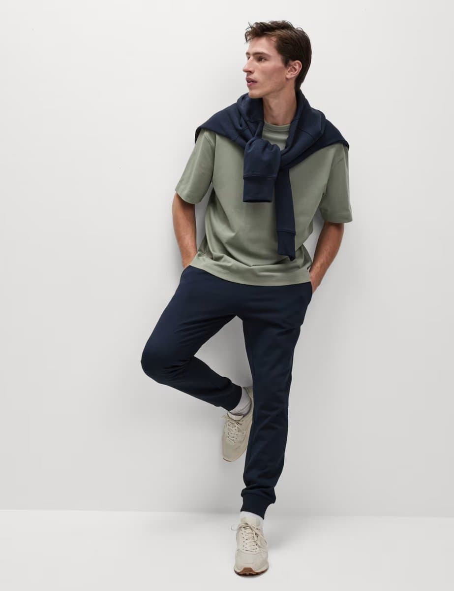 Marks & Spencer M&S Cuffed Joggers Navy
