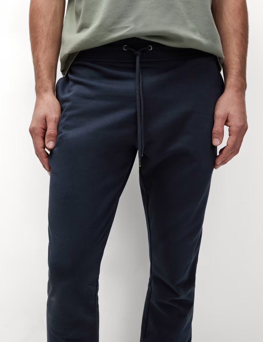 Marks & Spencer M&S Cuffed Joggers Navy - 4