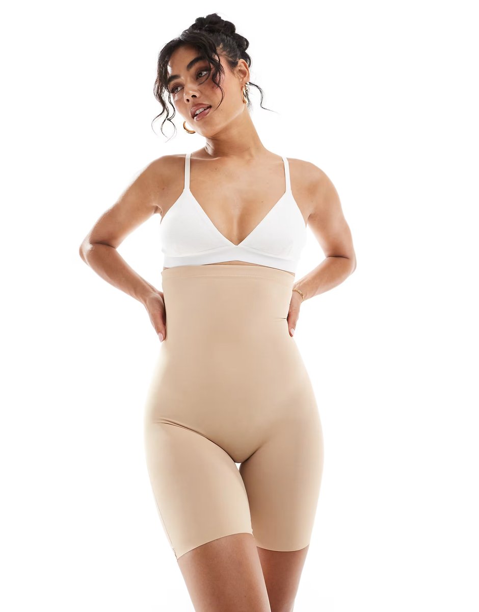 ASOS Commando Classic control high waisted short in beige - 1