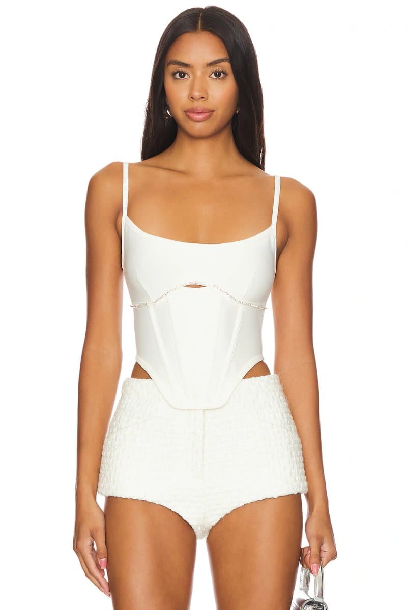 revolve Revolve Gia Corset Top in White