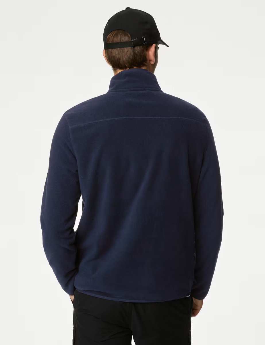 Marks & Spencer M&S Half Zip Micro Fleece Navy - 4