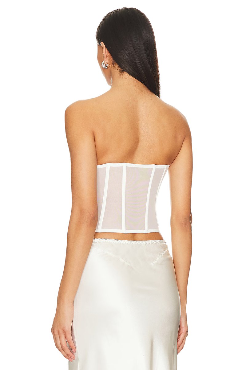 revolve Floral Bow Embroidery Corset Top - 3