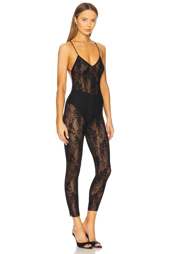 revolve Low Back Fara Slip Catsuit - 2