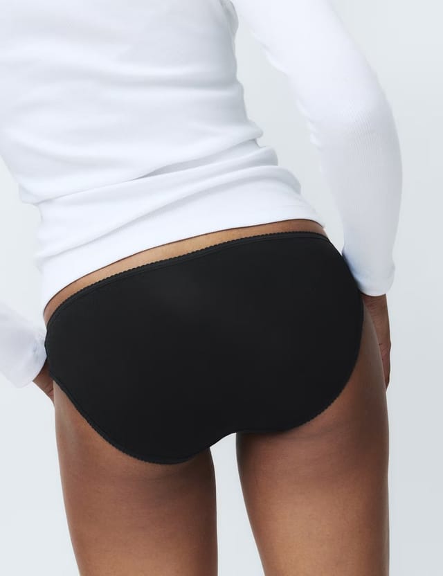 Marks & Spencer M&S 5pk Cotton Lycra® Bikini Knickers Black - 3