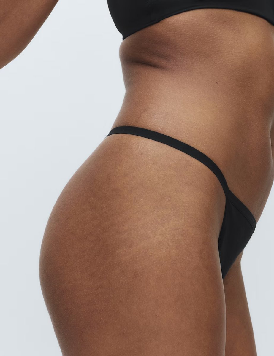 Marks & Spencer M&S 5 Pack Pure Cotton G-String Thongs Black - 2