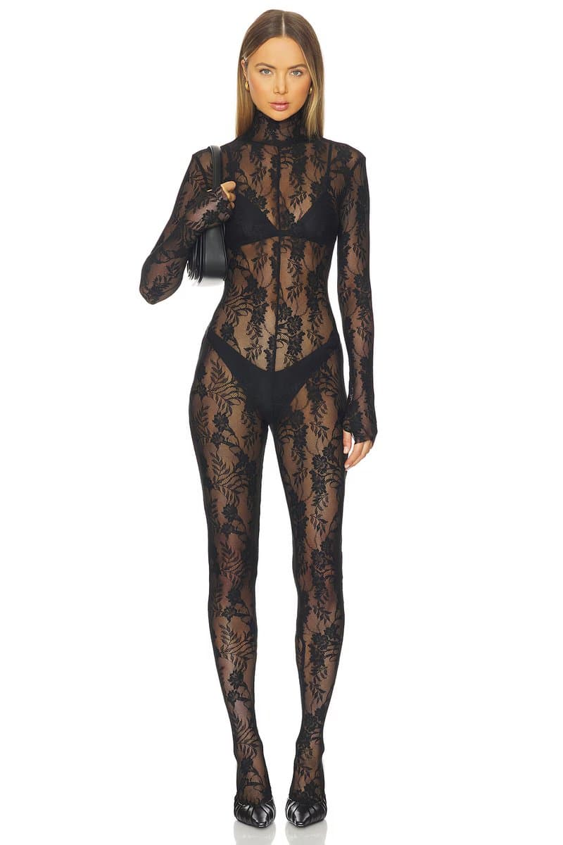 revolve Long Sleeve Slim Fit Turtleneck Catsuit