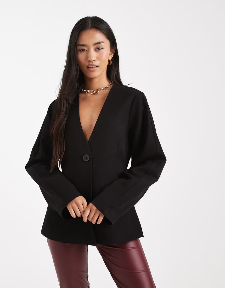 ASOS ASOS Structured Tailored Blazer in Black