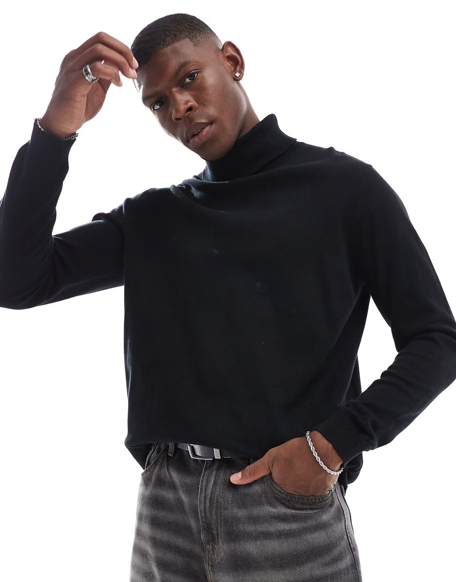 ASOS Jack & Jones knitted roll neck jumper - 3