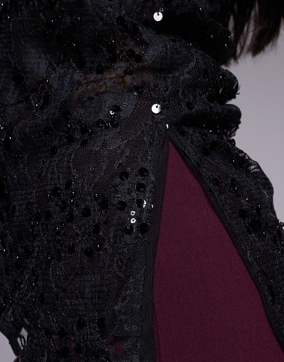 ASOS ASOS DESIGN sheer lace embellished cami top in black - 3