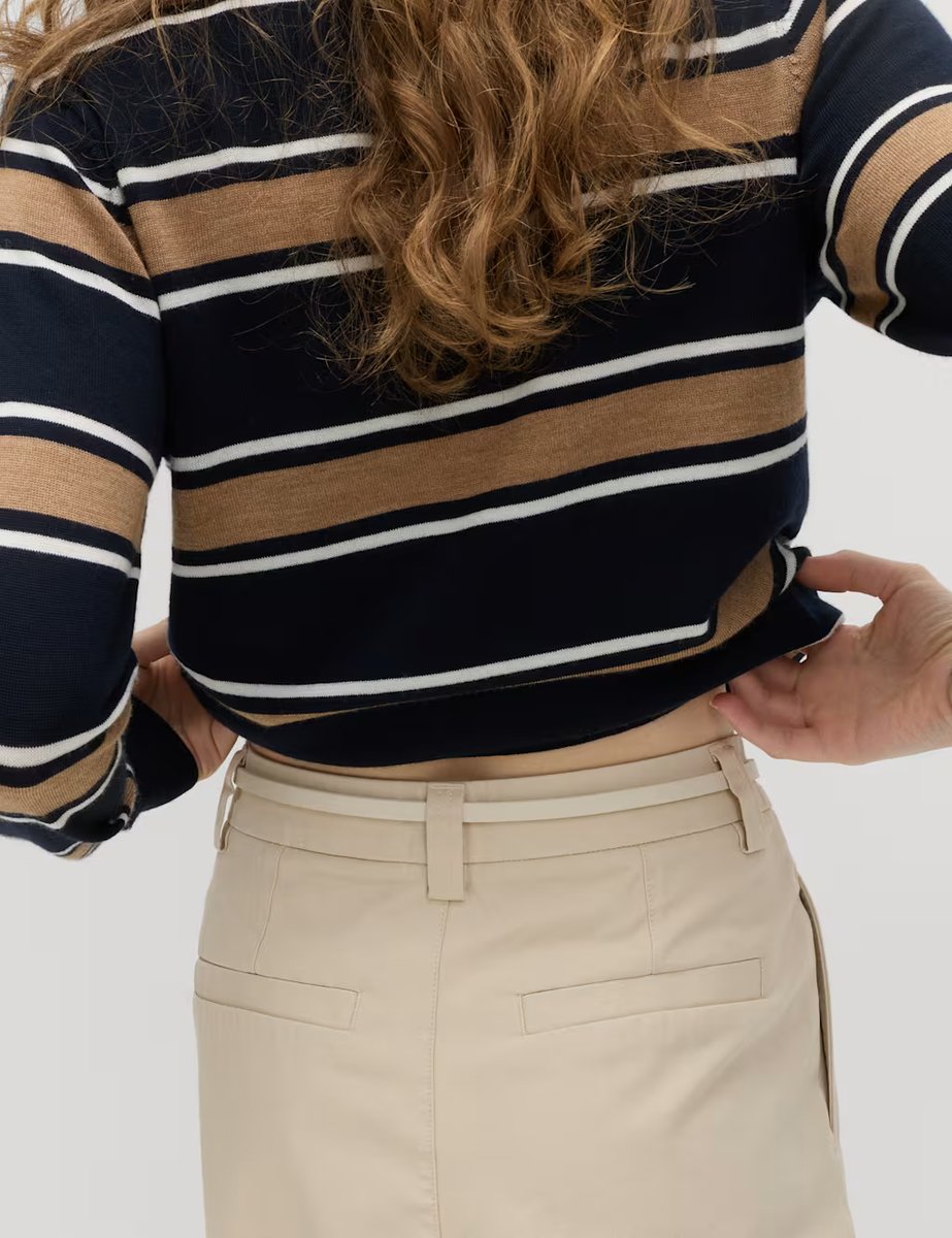 Marks & Spencer M&S Pure Cotton Pleat Front Barrel Leg Chinos Beige - 2