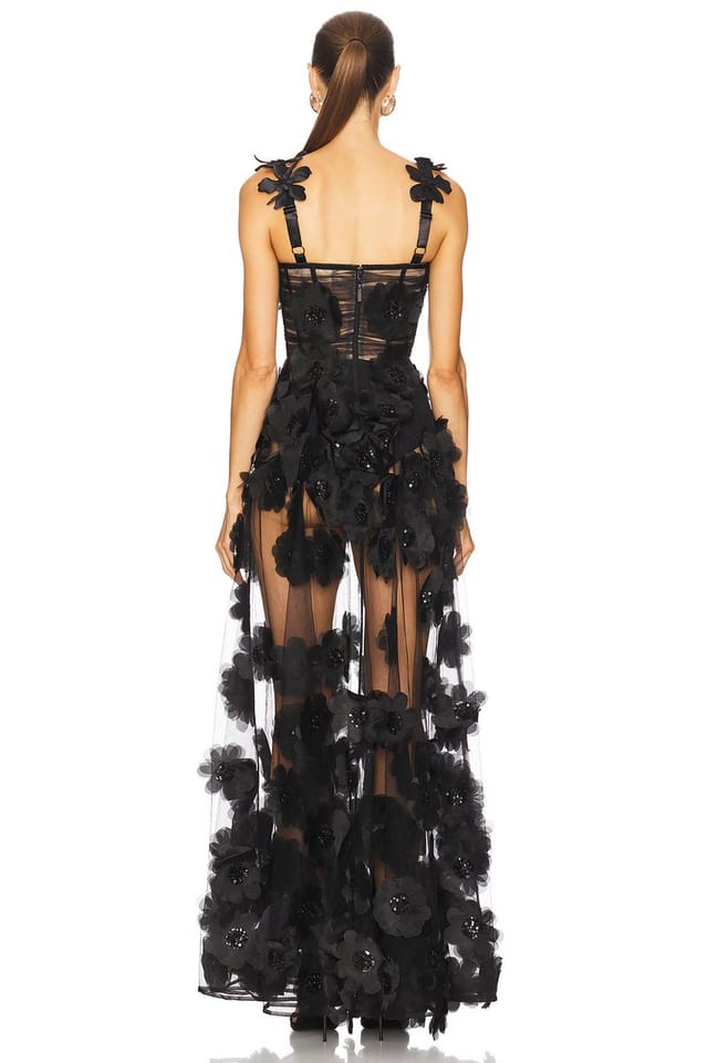 revolve Rosalie Noir Gown - 3