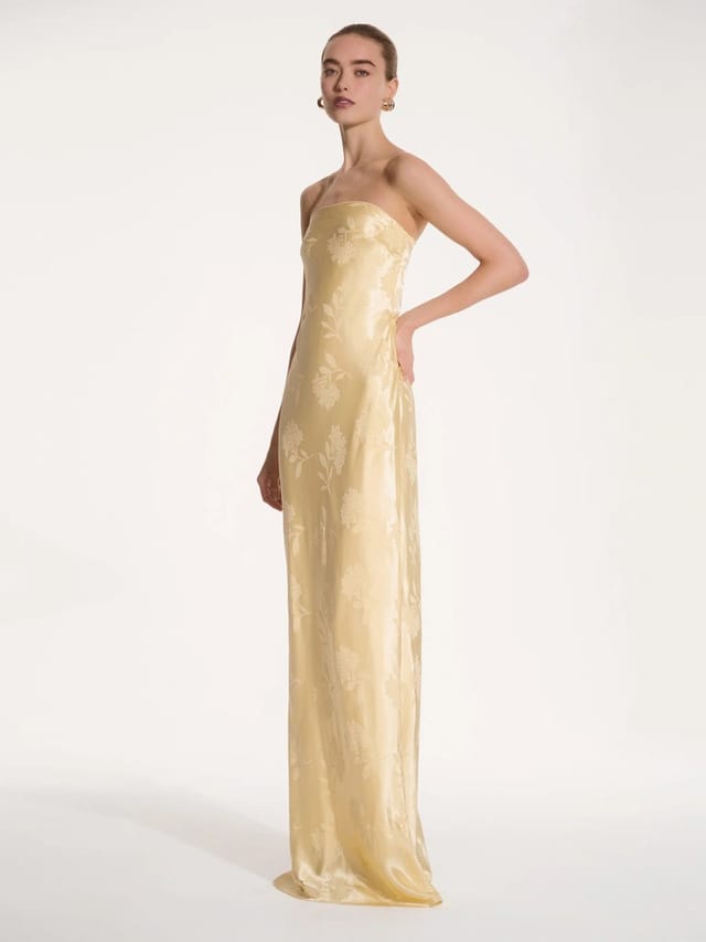 OMNES Amdra Maxi Dress in Vintage Yellow - 2