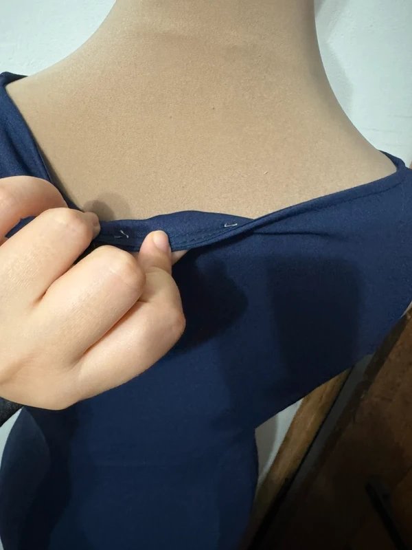 ASOS Design navy dark blue midi dress pearl trim plain elegant evening size 10 bodycon - 3