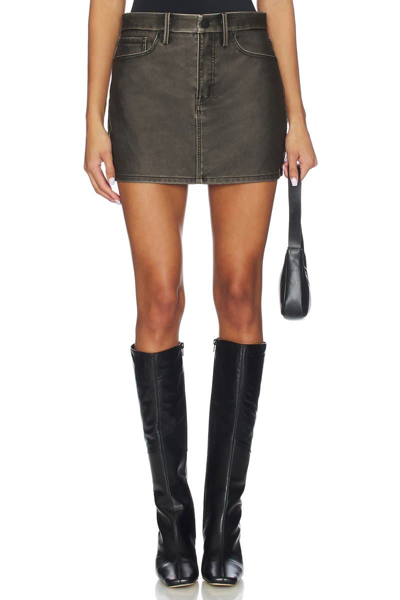 revolve Faux Leather Good 90s Mini Skirt
