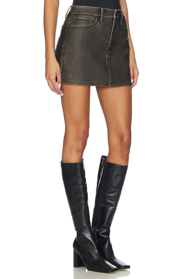 revolve Faux Leather Good 90s Mini Skirt - 3