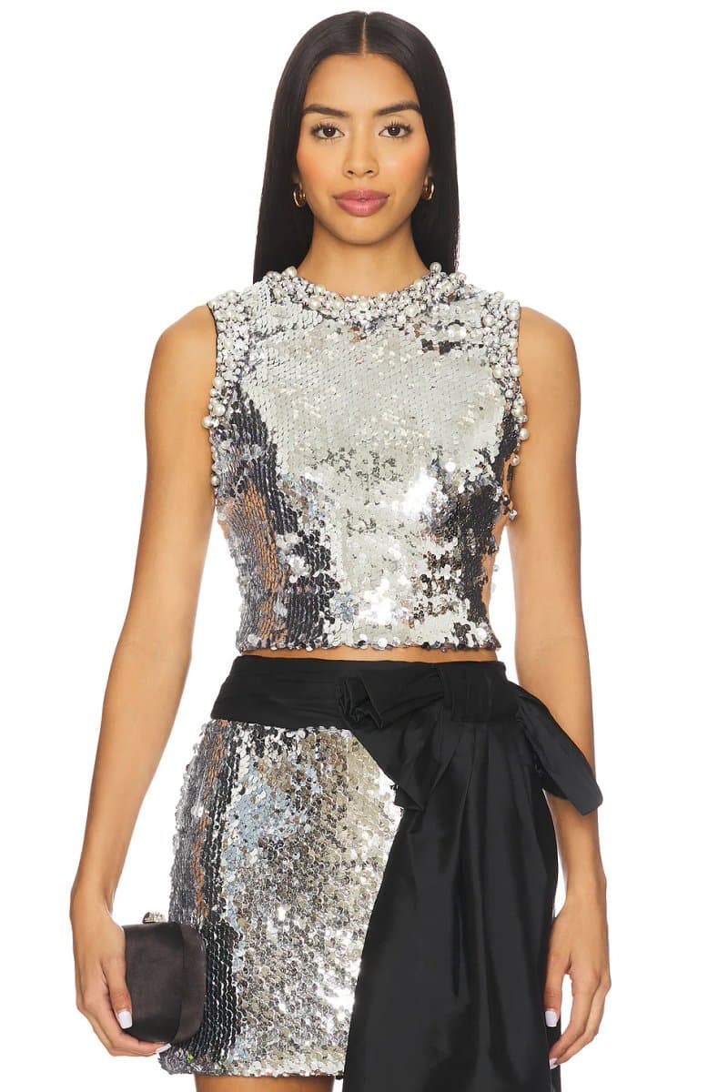 revolve Moonlight Sequin Top
