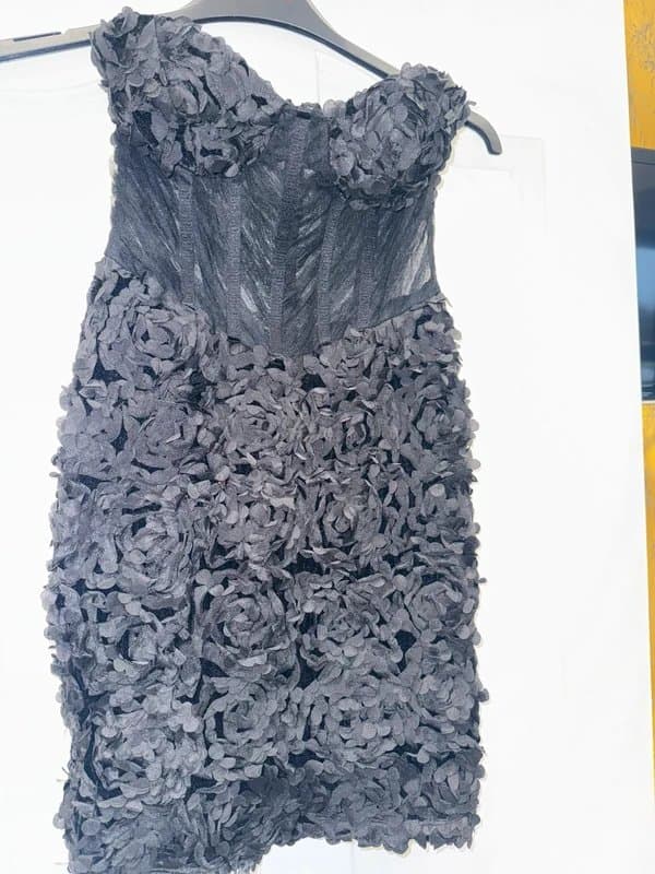 ASOS ASOS luxe black corset style mini dress