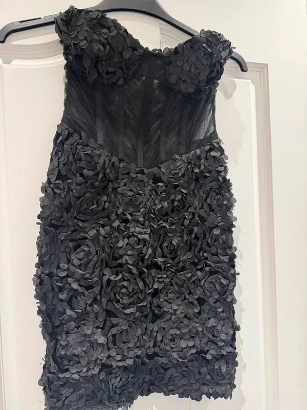 ASOS ASOS luxe black corset style mini dress - 3