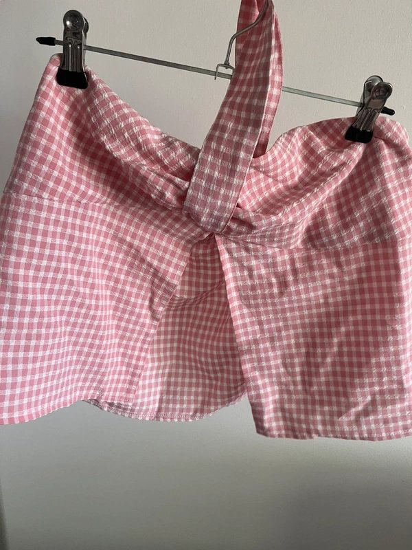 ASOS ASOS Luxe gingham halter top - 3