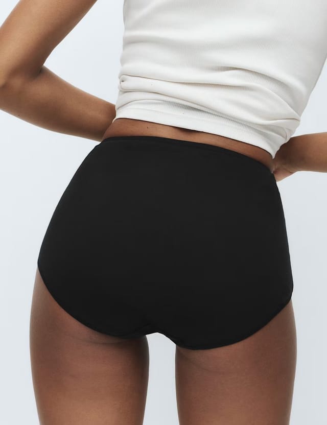 Marks & Spencer M&S 7 Pack Pure Cotton Full Briefs Cream Mix - 3