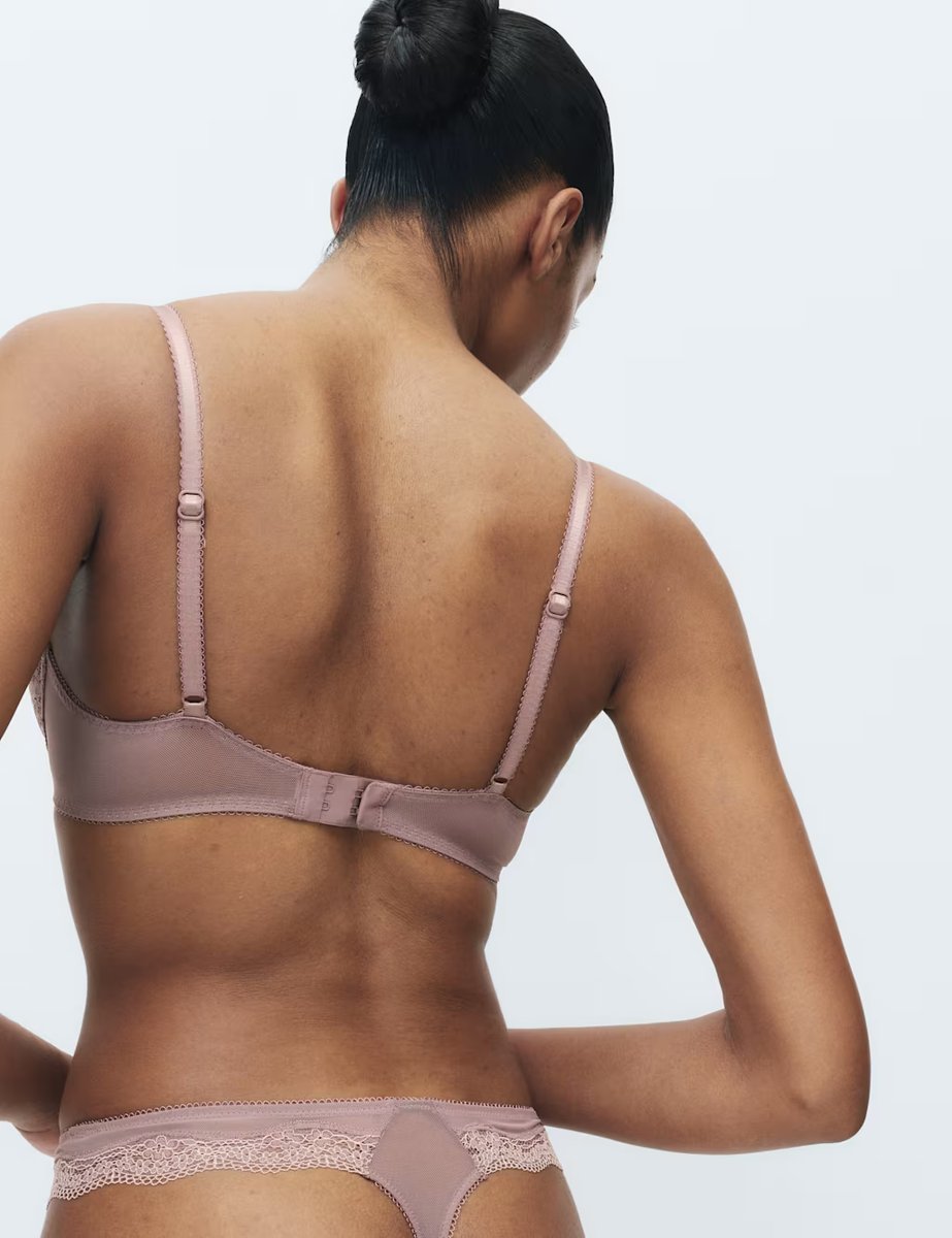 Marks & Spencer M&S 2 Pack Jasmine Lace Wired Demi Cup Bras (A-E) Praline - 3