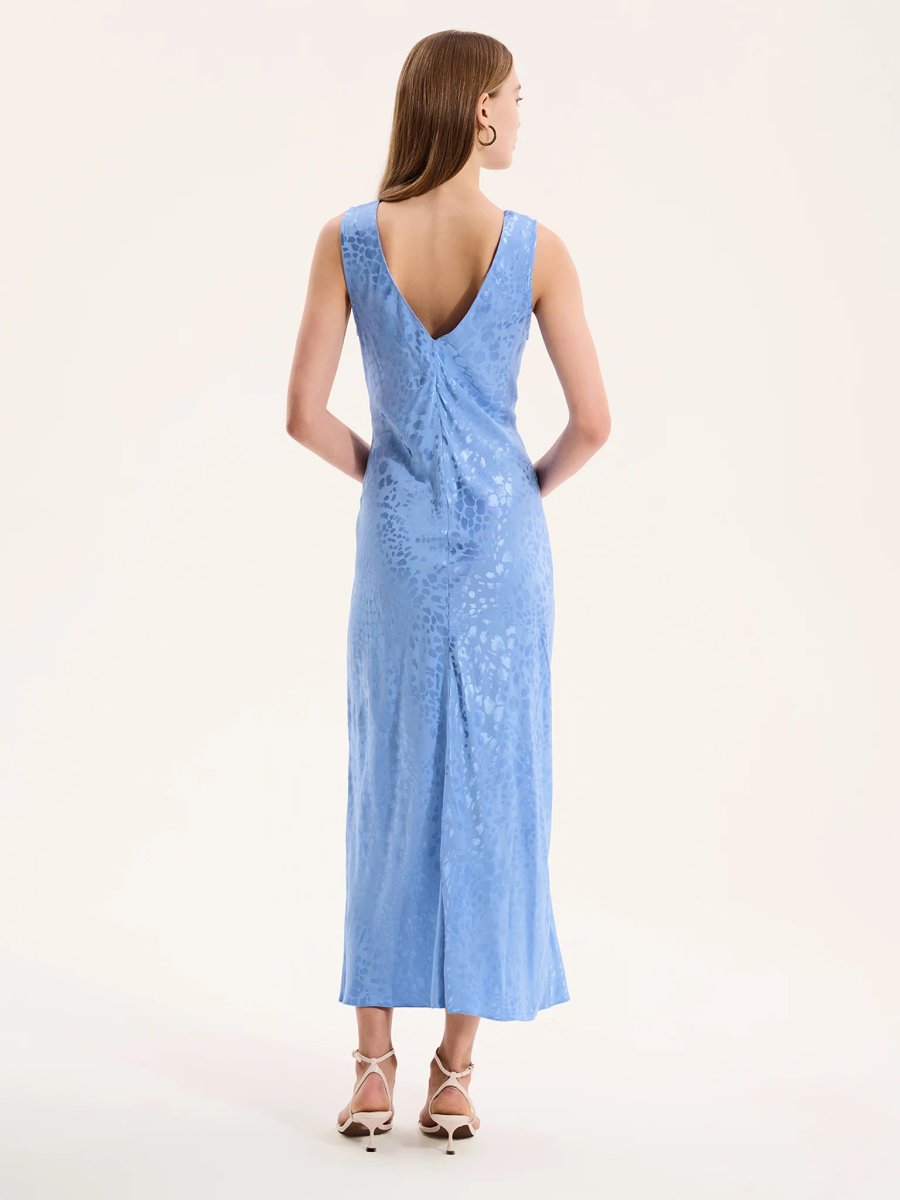 OMNES Iris Maxi Dress in Light Blue - 2