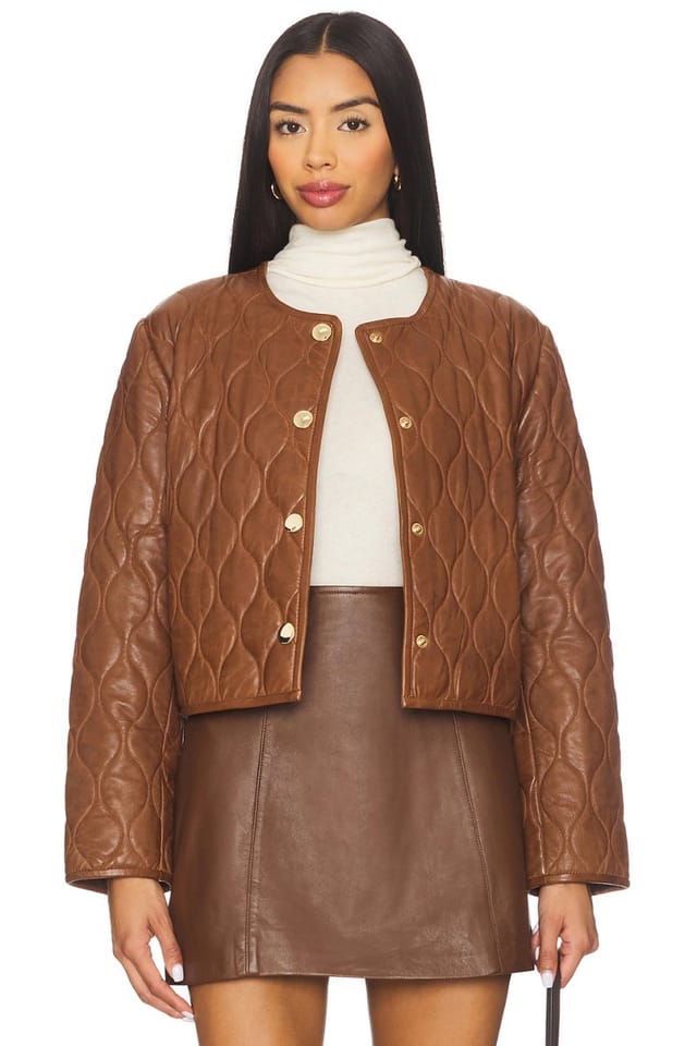 revolve Wanda Genuine Leather Jacket - 2