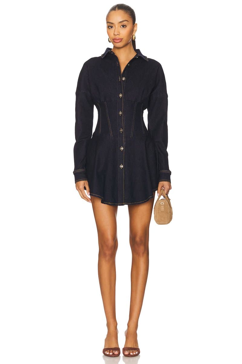revolve Ella Denim Shirt Dress