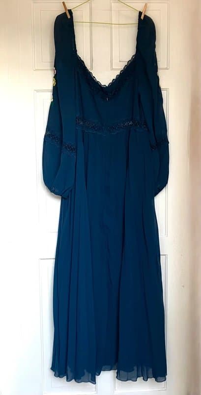 ASOS ASOS embroidered floral pleated dress size uk 20 new with tags