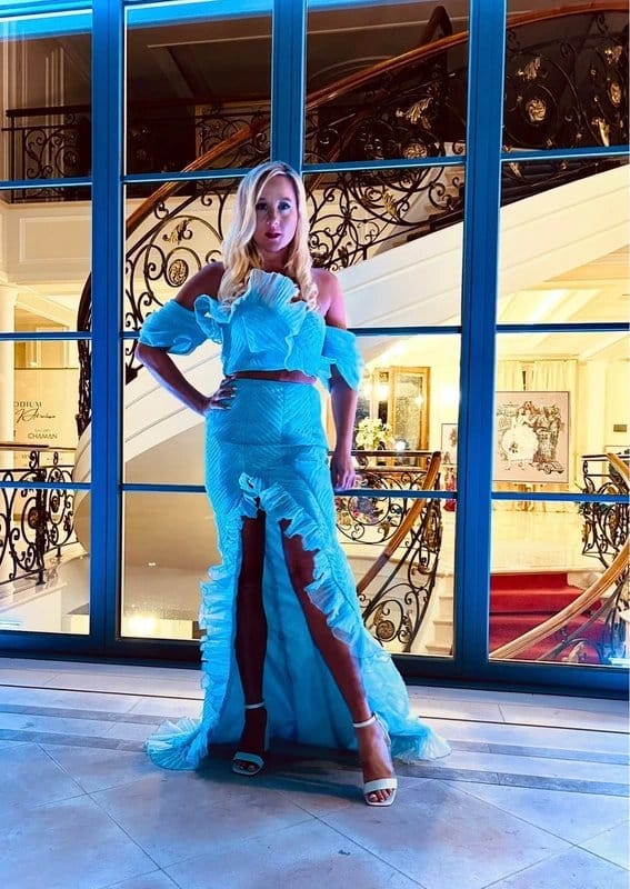 ASOS Asos Luxe co ord skirt top set ruffle frill train tulle occasion dress - 3