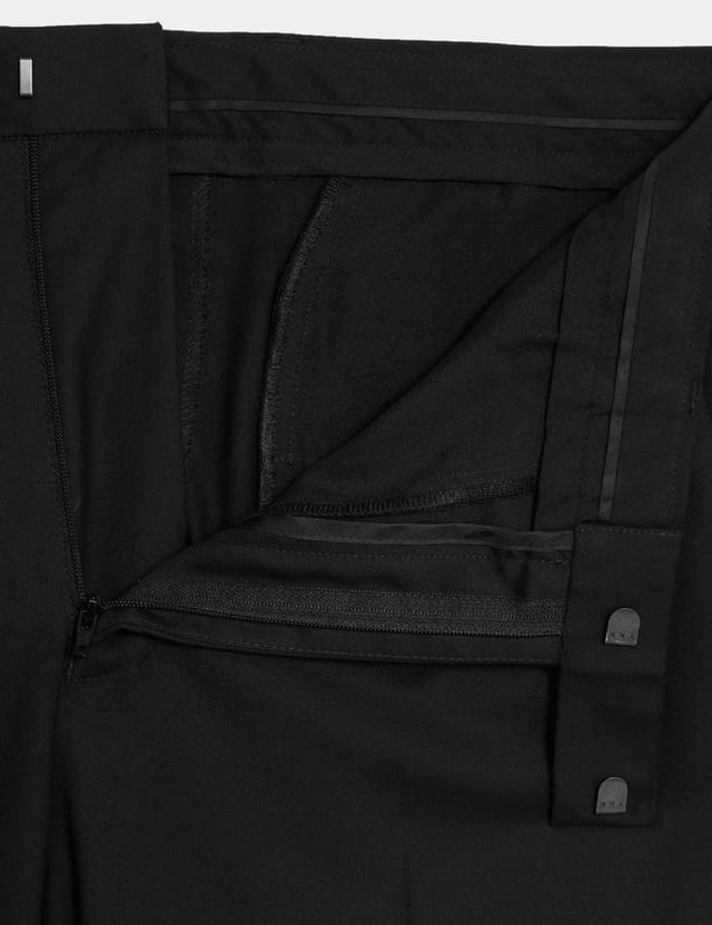 Marks & Spencer M&S Regular Fit Stretch Suit Trousers Black - 2