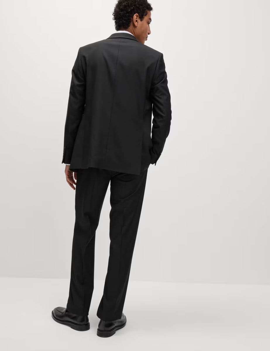 Marks & Spencer M&S Regular Fit Stretch Suit Trousers Black - 4