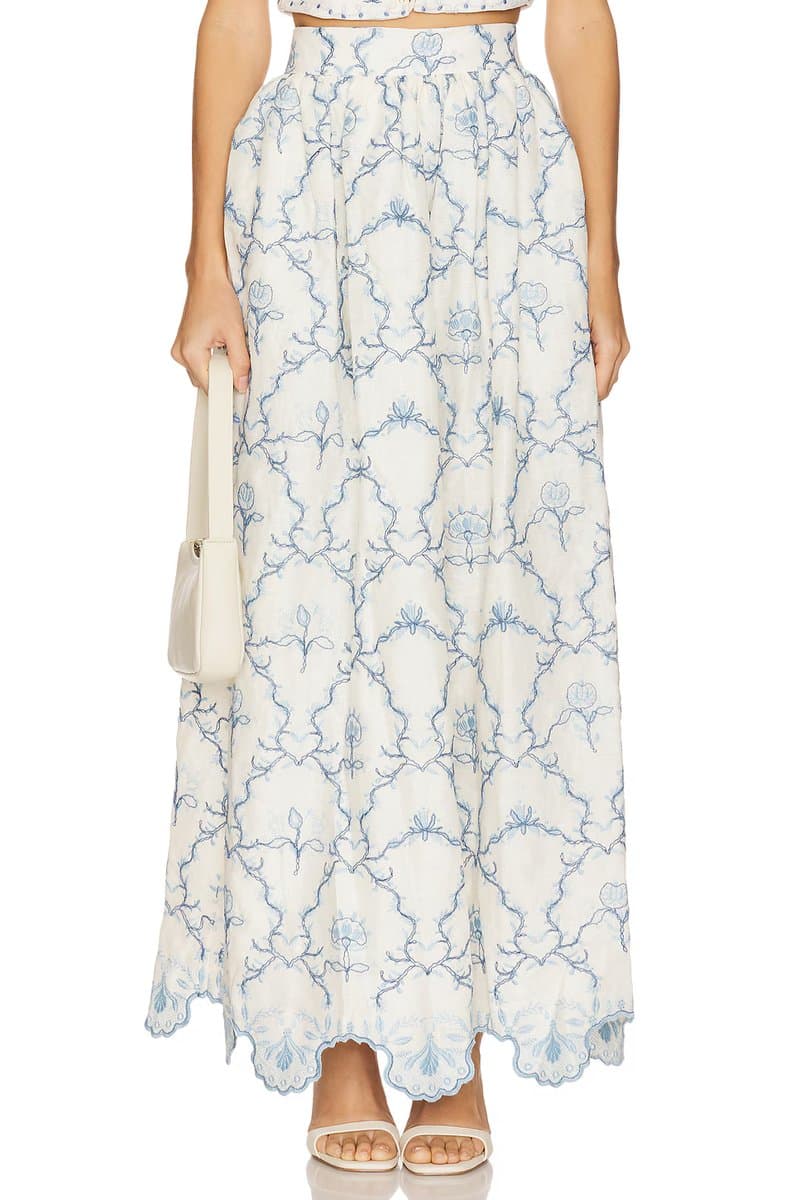 revolve Tangelo Maxi Skirt