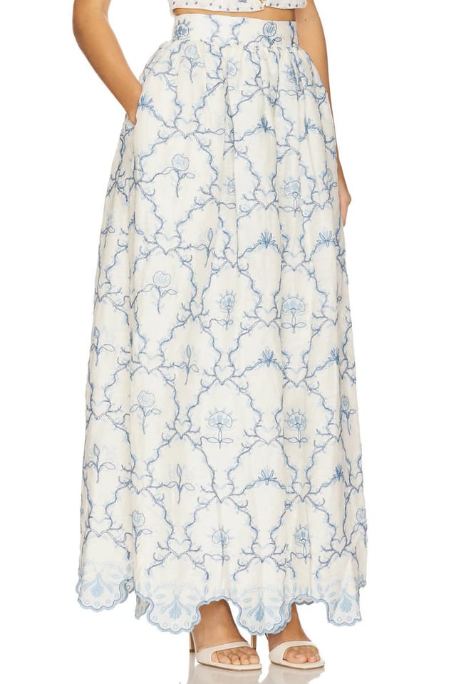 revolve Tangelo Maxi Skirt - 2