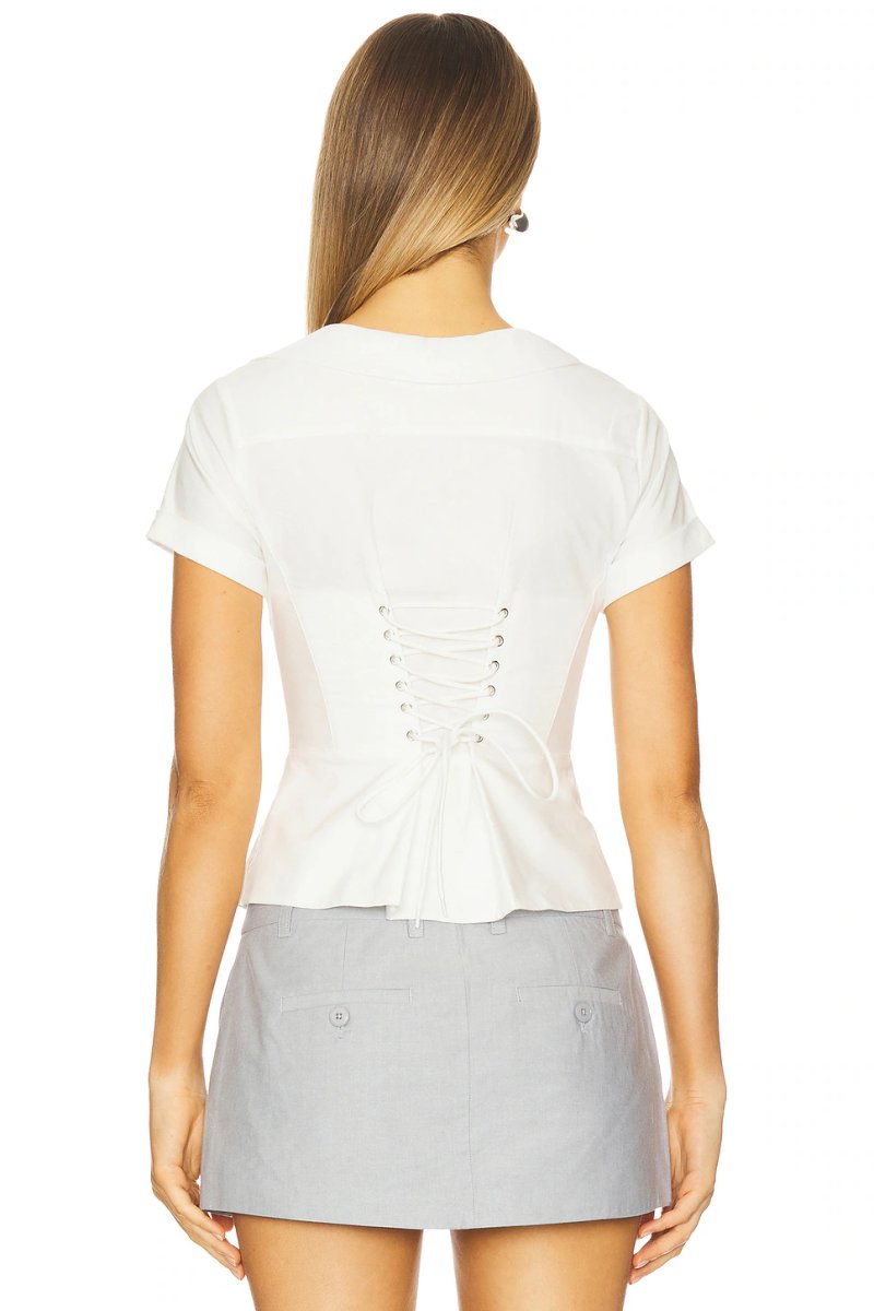 revolve Button Down Corset - 3