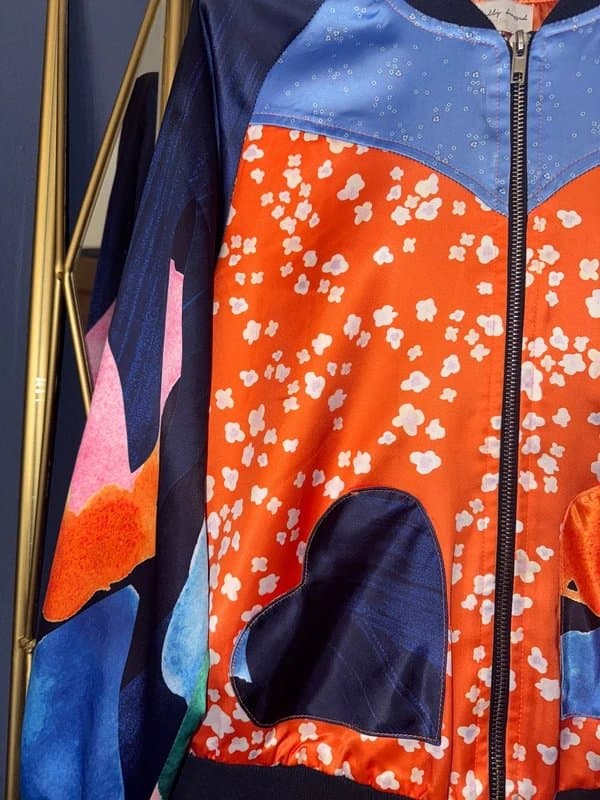 Never Fully Dressed Never Fully Dressed Bomber Satin Jacket Size 8 NEW