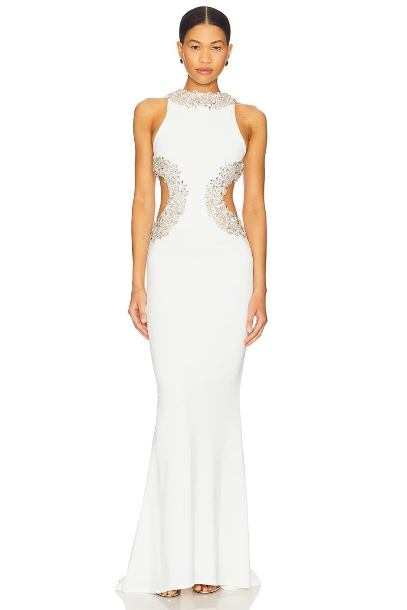 revolve Camila Rhinestone Gown