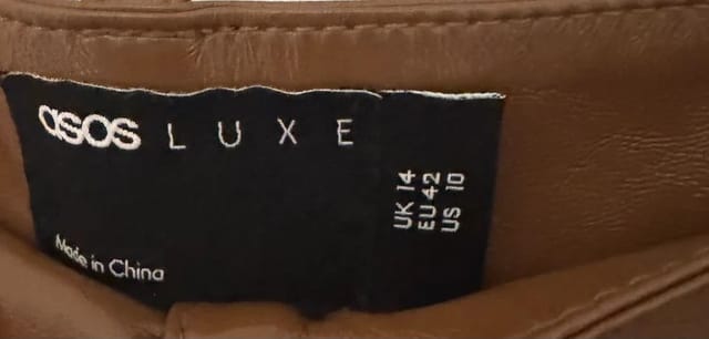 ASOS ASOS Luxe Leather Trousers - 3