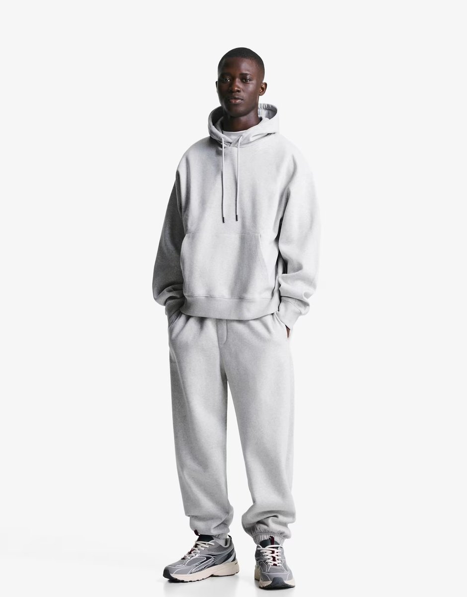 ASOS Bershka Hoodie in light grey - 2