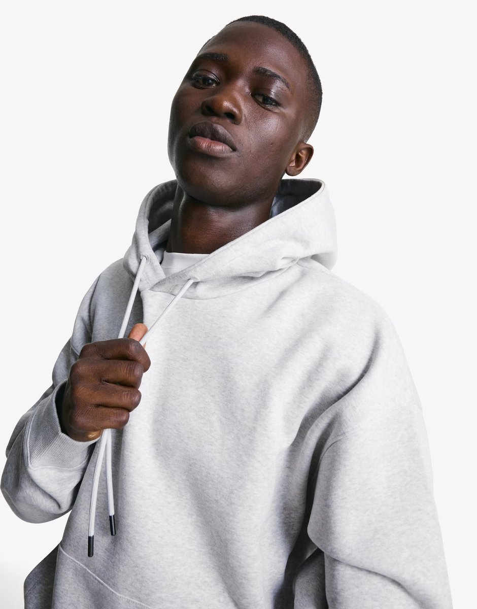 ASOS Bershka Hoodie in light grey - 3