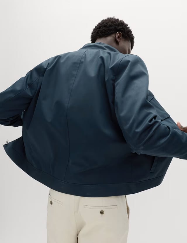 Marks & Spencer M&S Pure Cotton Harrington Jacket Navy - 3