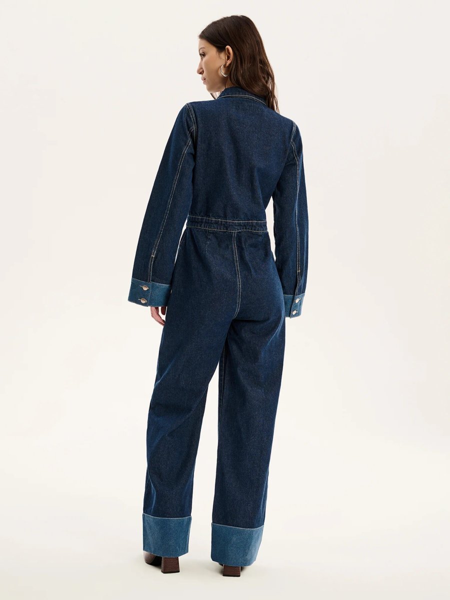 OMNES Diya Jumpsuit in Indigo - 4