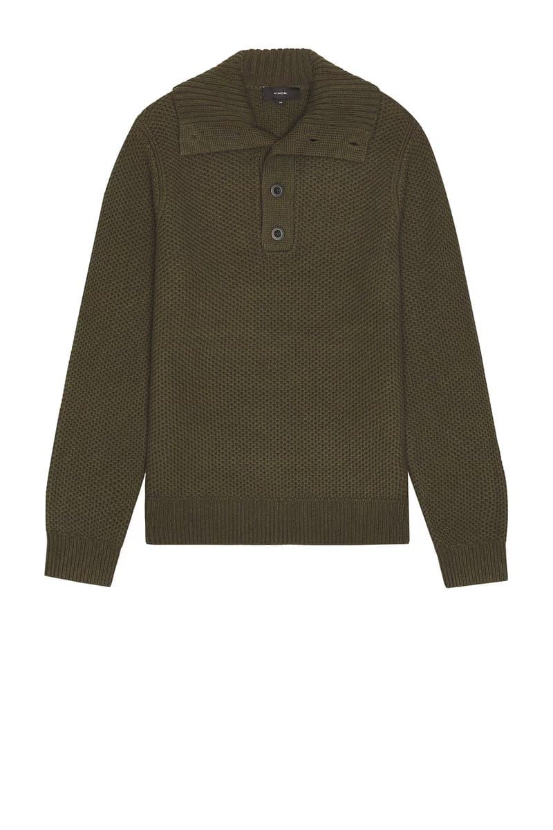 revolve Revolve Vince Mockneck Long Sleeve Jumper in Leaf