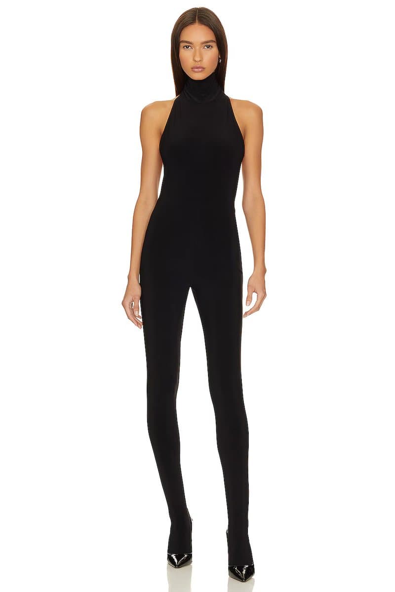 revolve X Revolve Halter Turtle Catsuit With Footsie