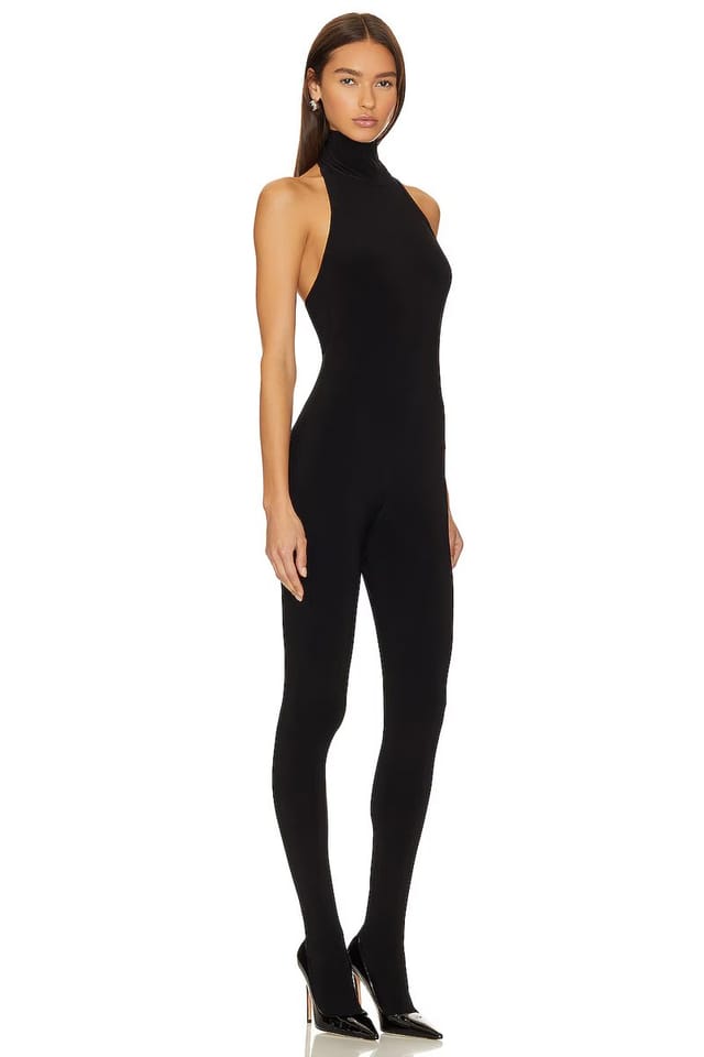 revolve X Revolve Halter Turtle Catsuit With Footsie - 2