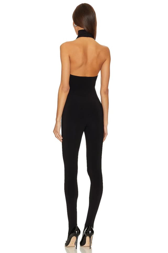 revolve X Revolve Halter Turtle Catsuit With Footsie - 3