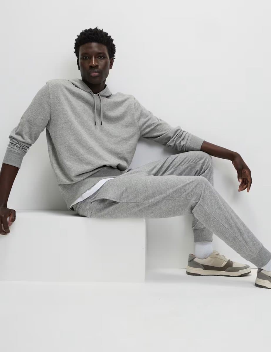 Marks & Spencer M&S Regular Fit Joggers in Medium Brown